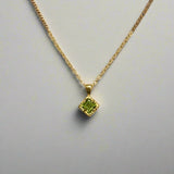 Peridot Gold Vermeil Necklace - Anatoli