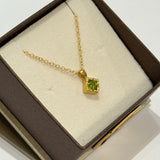Peridot Gold Vermeil Necklace - Anatoli