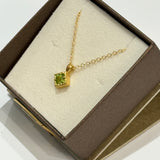 Peridot Gold Vermeil Necklace - Anatoli