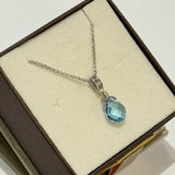 Blue Topaz Necklace - Anatoli