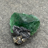 Fluorite with Hematite and Pyrite