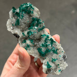 Dioptase on Quartz
