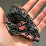 Rhodochrosite on Manganite