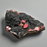 Rhodochrosite on Manganite