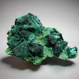 Azurite and Malachite on Tsumebite