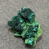 Azurite and Malachite on Tsumebite