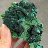 Azurite and Malachite on Tsumebite
