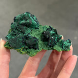 Azurite and Malachite on Tsumebite