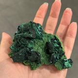 Azurite and Malachite on Tsumebite
