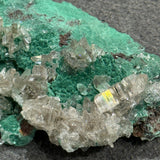 Cerussite on Malachite