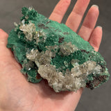 Cerussite on Malachite