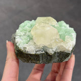 Datolite on Prehnite