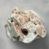 Garnet on Albite (Feldspar)