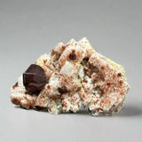 Garnet on Albite (Feldspar)