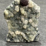 Pectolite on Prehnite