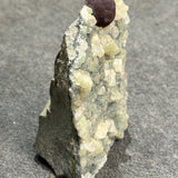 Pectolite on Prehnite