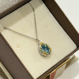 Blue Topaz Necklace - Anatoli