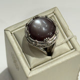 Chocolate Moonstone Ring (Round) - Anatoli