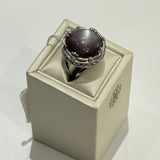 Chocolate Moonstone Ring (Round) - Anatoli