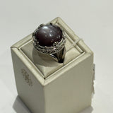 Chocolate Moonstone Ring (Round) - Anatoli
