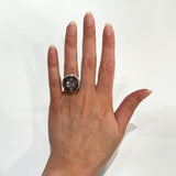 Chocolate Moonstone Ring (Round) - Anatoli