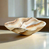 Onyx Bowl - White, Orange, and Brown Multi