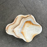 Onyx Bowl - White, Orange, and Brown Multi