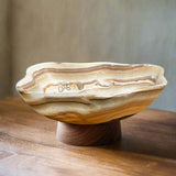 Onyx Bowl - Cream and Orange Multi
