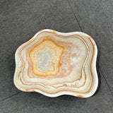 Onyx Bowl - Cream and Orange Multi