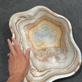 Onyx Bowl - Cream and Orange Multi