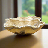 Onyx Bowl - Beige Multi with Brown Inclusions