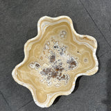 Onyx Bowl - Beige Multi with Brown Inclusions