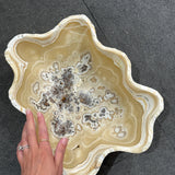 Onyx Bowl - Beige Multi with Brown Inclusions