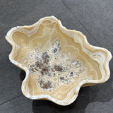 Onyx Bowl - Beige Multi with Brown Inclusions