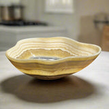 Onyx Bowl - Yellow Striped