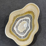Onyx Bowl - Yellow Striped