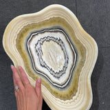 Onyx Bowl - Yellow Striped
