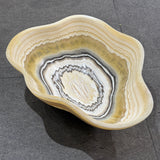 Onyx Bowl - Yellow Striped