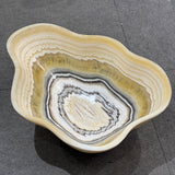 Onyx Bowl - Yellow Striped