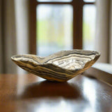 Onyx Bowl - Grey and Gold Multi Stripe