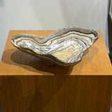 Onyx Bowl - Grey and Gold Multi Stripe