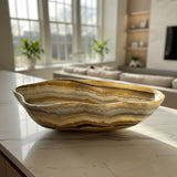 Onyx Bowl - Brown Tiger Striped