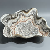 Onyx Bowl - Tiger Striped with Salmon