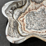 Onyx Bowl - Tiger Striped with Salmon