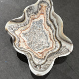 Onyx Bowl - Tiger Striped with Salmon