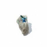 Shattuckite and Malachite on Quartz