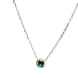 London Blue Topaz Necklace - Anatoli