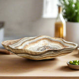 Onyx Bowl - Brown Multi Striped