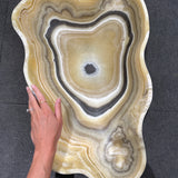 Onyx Bowl - Yellow Striped