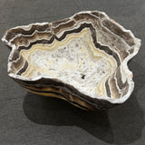 Onyx Bowl - White and Brown Multi
